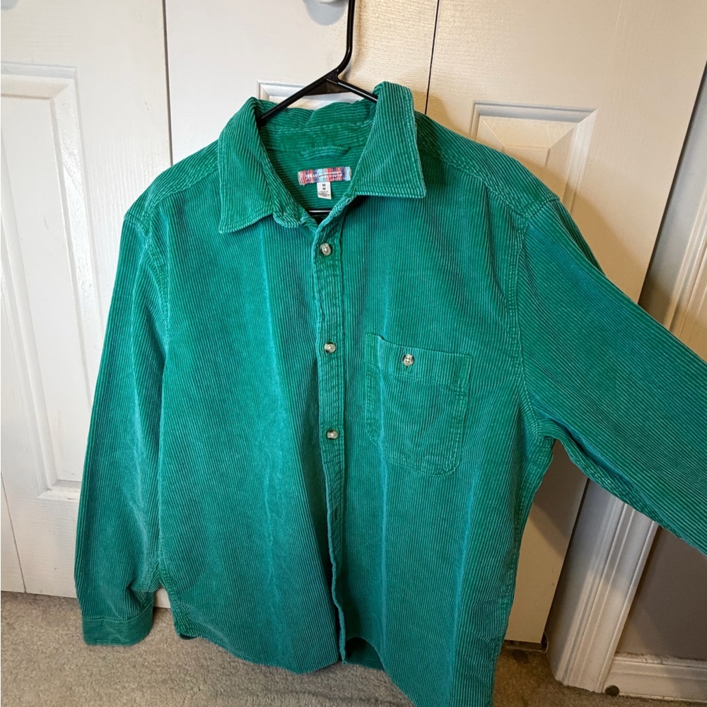 Urban Outfitters Green Corduroy Shirt